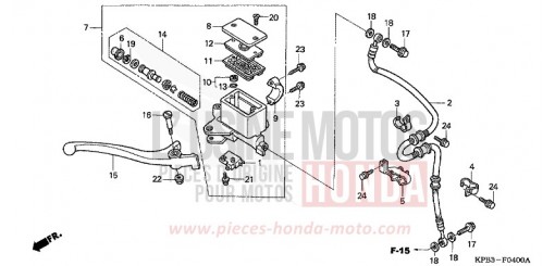 MAITRE-CYLINDRE FREIN AV. (NSS2501/2) NSS2501 de 2001
